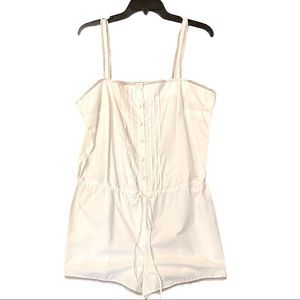 Y2K Princess Tam Tam One Piece Jumper / Teddy w/ Lace Trim, Large, NWOT